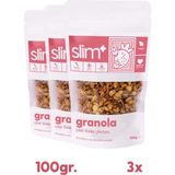 Slimplus Granola Çikolata Çilek Fındık – Glutensiz Vegan Şekeri Meyveden Katkısız (3 x 100G) - 300 gr