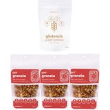 Slimplus Granola Çikolata Çilek Fındık ve Yulaf Ezmesi Avantaj Paketi – Glutensiz Vegan Şekeri Meyveden (3 x 100G ve 500G) - 600 gr