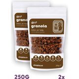 Slimplus Granola Kakao Yer Fıstığı – Glutensiz Vegan Şekeri Meyveden Katkısız (2 x 250G) - 500 gr