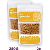 Slimplus Granola Muz Tarçın Hindistan Cevizi – Glutensiz Vegan Şekeri Meyveden Katkısız (2 x 250G) - 500 gr