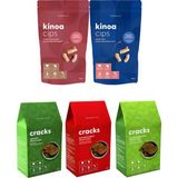 Slimplus Kinoa Cips ve Tohum Kraker Paketi – Glutensiz Vegan Katkısız - 1 Adet