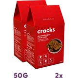 Slimplus Tohum Kraker Domates Soğanlı Cracks – Glutensiz Vegan Katkısız (2 x 50G) - 100 gr