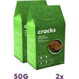 Slimplus Tohum Kraker Ispanaklı Cracks – Glutensiz Vegan Katkısız (2 x 50G) - 100 gr
