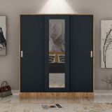 Sline Sürgülü Gardırop, Atlantik Çam Gri