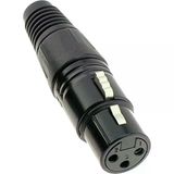 Sline Yla003 Canon Dişi 3 Pinli Xlr Siyah Konnektör