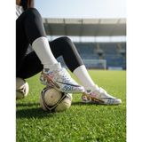 Slipcat Çoraplı Çim ve Halı Saha Futbol Ayakkabısı - Beyaz - Altın