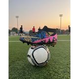 Slipcat Çoraplı Krampon Erkek Futbol Ayakkabısı Çim ve Halı Saha İçin Yüksek Performans - Siyah - Altın