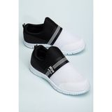 Slipcat Tedy Garantili Unisex Çocuk Bağcıksız Rahat Esnek Günlük Sneaker Spor Ayakkabı - Beyaz