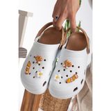 Slipcat Unisex Deniz Sabo Doktor Hemşire Karamel Renkli Confort Sandalet Hafif ve Kaymaz Taban