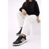 Slipcat Unısex Modern Fileli Sneaker Tasarım Hafif Air Taban Günlük Rahat Yumuşak Yürüyüş Spor Ayakkabı - Beyaz - Siyah