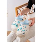Slipcat Unisex Yüksek Tabanlı Deniz Sabo Sandalet Doktor Hemşire Hastane Comfort - Mavi