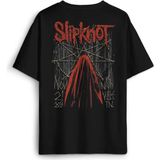 Slipknot Metal Müzik Rock Music Sırt Ön Baskılı Oversize Tişört Unisex T-Shirt - Siyah