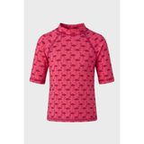 Slipstop Almina Junior Baskılı Uv Korumalı Kısa Kollu T Shirt Kız Çocuk T Shirt ST2611000008 - Fuşya - 4 - 5 Yaş