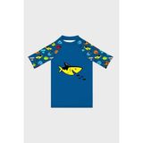 Slipstop Aquatic Desenli Kolay Kuruyan Uv Korumalı T Shirt Erkek Çocuk T Shirt ST2531000001 - 6 - 7 Yaş - Petrol