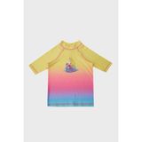 Slipstop Babe T-shirt Kız Çocuk Tshirt - 4 - 5 Yaş - Fuşya - Sarı