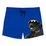 SlipStop BatMode Short Mavi Çocuk Mayo