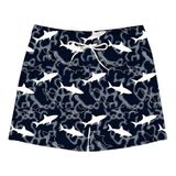 SlipStop Big White Short Siyah Erkek Mayo