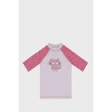 Slipstop Chili Baskılı Çok Renkli Bisiklet Yaka T Shirt Kız Çocuk T Shirt ST22110040 - 8 - 9 Yaş - Pembe