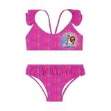 SlipStop Çocuk Bikini Takımı Fırfırlı İnce Askılı Desenli Plaj Mayo