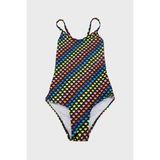 Slipstop Colorful Junior 50+ Upf Korumalı Hızlı Kuruyan İp Askılı Kız Çocuk Mayo SM22110236 - 4 - 5 Yaş - Siyah