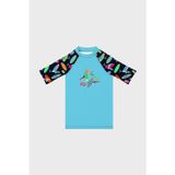 Slipstop Daniel Junior Baskılı UV Korumalı Kısa Kollu Mayo Erkek Çocuk T Shirt ST2632000001 LACİVERT