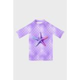 Slipstop Delicate Baskılı Uv Korumalı Kısa Kollu Mayo Kız Çocuk T Shirt ST2612000001 LİLA