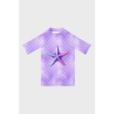Slipstop Delicate Baskılı Uv Korumalı Kısa Kollu Mayo T Shirt Kız Çocuk T Shirt ST2612000001 - Lila - 6 - 7 Yaş