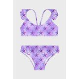 Slipstop Delicate Kolay Kuruyan Uv Korumalı Fırfırlı Kız Çocuk Bikini SB2611000105 LİLA