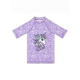 Slipstop Desenli Açık Mor Kız Çocuk T-Shirt ST2512000006