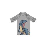 Slipstop Goliath Baskılı Uv Korumalı Kısa Kollu Mayo T Shirt Erkek Çocuk T Shirt ST2532000005, GRİ, 06-07 Yaş