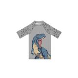 Slipstop Goliath Baskılı Uv Korumalı Kısa Kollu Mayo T Shirt Erkek Çocuk T Shirt ST2532000005, GRİ, 06-07 Yaş