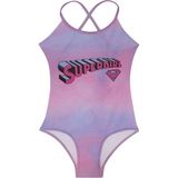 Slipstop Hero Girl Swimsuit Kız Çocuk Mayo - Mor - 8 - 9 Yaş