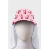 Slipstop Kiki Desenli UPF 50+ Korumalı Güneş Kız Çocuk Şapka SK2611000014 PEMBE
