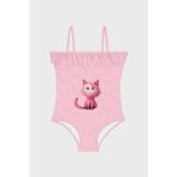 Slipstop Kiki İnce Askılı Hızlı Kuruyan Uv Korumalı Kız Çocuk Mayo SM2612000102 PEMBE
