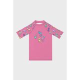 Slipstop Kitties Baskılı Uv Korumalı Kısa Kollu Mayo T Shirt Kız Çocuk T Shirt ST2511000001 - Pembe - 2 - 3 Yaş