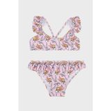 Slipstop Lunabun Uv Korumalı Desenli Kız Çocuk Bikini SB2611070101 PEMBE