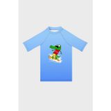 Slipstop Malibu Baskılı UV Korumalı Kısa Kollu Mayo Erkek Çocuk T Shirt ST2632000004 MAVİ
