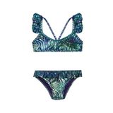 Slipstop Mor Kız Çocuk Desenli Bikini Takım SB2514000609