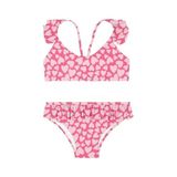 Slipstop Pembe Kız Çocuk Desenli Bikini Takım SB2511000105