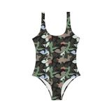 SLIPSTOP Ranger Junior Swimsuit Çocuk Mayo, M, SM2411000008, Haki, Unisex Çocuk