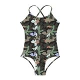 SlipStop Ranger Junior Swimsuit Haki Çocuk Mayo