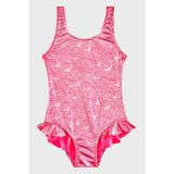 Slipstop Serpina Fuchsia Junior Baskılı Kalın Askılı Hızlı Kuruyan Uv Korumalı Mayo Kız Çocuk Mayo SM2614000702 - 4 - 5 Yaş - Fuşya