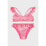 Slipstop Serpina Fuchsia Junior Desenli UPF 50+ Korumalı Çabuk Kuruyan Kız Çocuk Bikini SB2614000604 FUŞYA