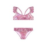 SLIPSTOP Wavy Kız Çocuk Bikini Takım SB2514000107, 6-7 Yaş, 5003265933, Pembe, Kız çocuk