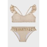 Slipstop Zelma Gold Junior Desenli UPF 50+ Korumalı Çabuk Kuruyan Kız Çocuk Bikini SB2614000608 ALTIN