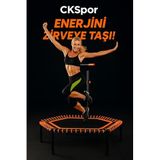 SLİPT 135 cm 54 İnç Pro Yeni Nesil Trambolin, Altıgen Step Trambolin, Yeşil