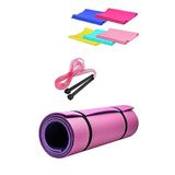 Slipt 14 mm Pilates Kamp Matı Pvc Atlama Ipi Plates Egzersiz Direnç Lastiği 3^lü Pilates Seti 14 mm Pembe