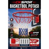 SLİPT Basketbol Potası ve Filesi 45 Cm Çember Çapı Duvara Monte Basketbol Çemberi