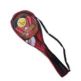 SLİPT Çantalı Bedminton Seti 2 Raket 3 Top Badminton Seti (Kırmızı)