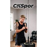 Slipt Ev Tipi Tek Makara Fitness Seti Lat Pulldown Sırt Çekiş Triceps Biceps Egzersiz Çalışma Istasyonu